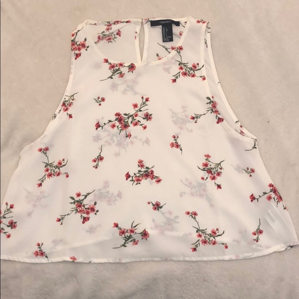 Forever 21 Floral Crop Top